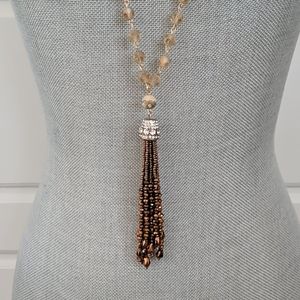 Beaded Tassel Necklace